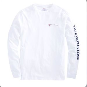 VINEYARD VINES boys long sleeve white tee